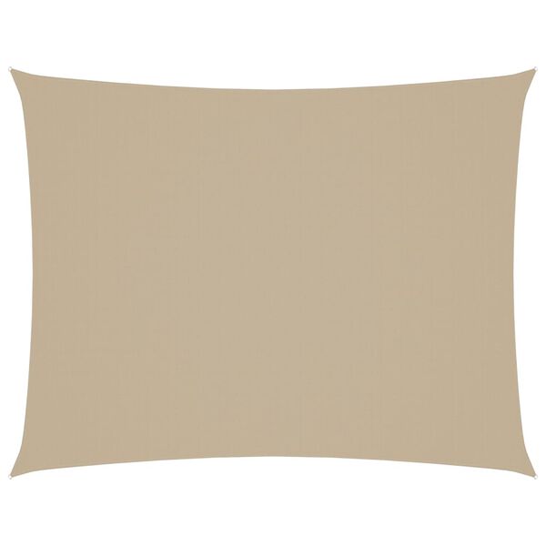 vidaXL Zonnescherm rechthoekig 3x4 m oxford stof beige