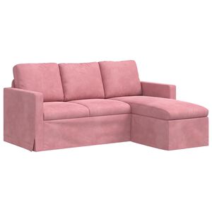 vidaXL Bank Roze 178 x 134 x 80 cm Fluweel
