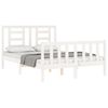 vidaXL Bedframe zonder matras massief grenenhout wit 120x200 cm