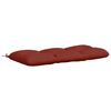 vidaXL Bankkussen VIANEN 100% Polyester Rood 100 x 50 x 12 cm