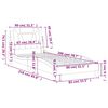 vidaXL Bedframe "Viana" zonder matras kunstleer zwart 80x200 cm