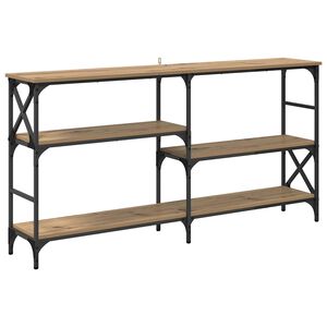 vidaXL Wandtafel Artisan Eiken 150 x 29 x 76,5 cm Bewerkt hout