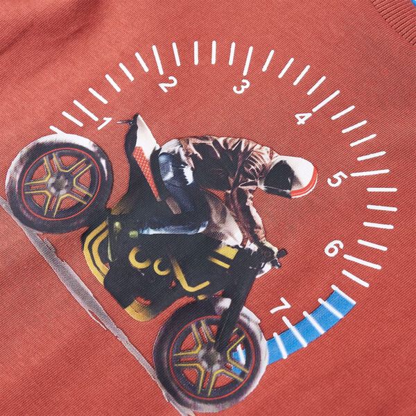 Kindershirt met lange mouwen 92 hennakleurig