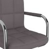 vidaXL Eetkamerstoel draaibaar stof taupe