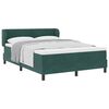 vidaXL Boxspringbed met hoofdeinde Donkergroen 160 x 200 cm Fluweel