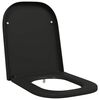 vidaXL Toiletzitting Zwart 47,5 x 35 x 3,6 cm Duroplast