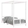 vidaXL Kinderbedframe 80x160 cm massief grenenhout wit