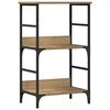 vidaXL Boekenkast 50x33x82 cm bewerkt hout artisanaal eikenkleurig