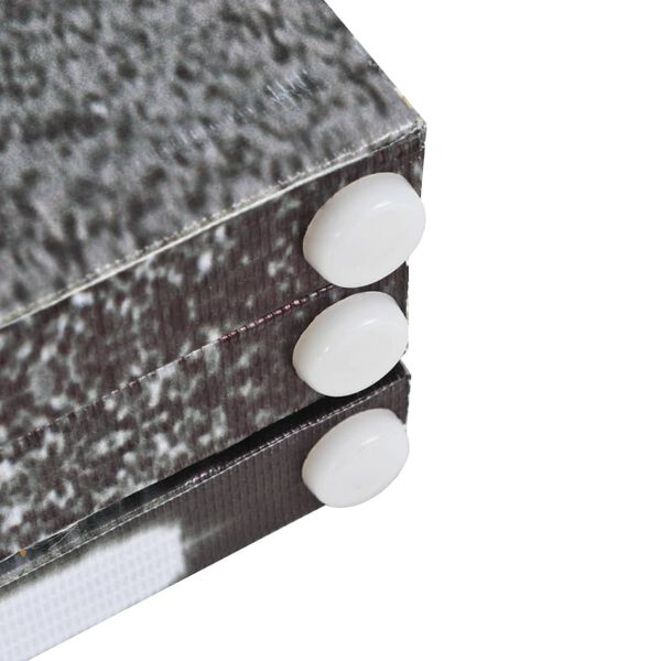 vidaXL Kamerscherm inklapbaar Londen bus 200x170 cm zwart en wit