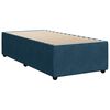 vidaXL Boxspring met matras fluweel blauw 90x200 cm