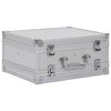 vidaXL Wapenkoffer aluminium ABS zilverkleurig
