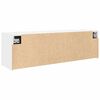 vidaXL Badkamerwandkast 100x25x30 cm bewerkt hout wit