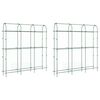 vidaXL Plantenklimrekken 2 st U-frame staal