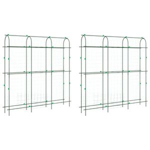vidaXL Plantenklimrekken 2 st U-frame staal