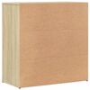 vidaXL Dressoirs 2 st 79x38x80 cm bewerkt hout sonoma eikenkleurig