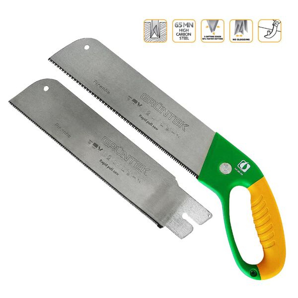 GR&Uuml;NTEK Tuinzaag PIRANHA met 2 zaagbladen 520 mm