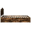 vidaXL Bedframe met lade Gerookt eiken 135 x 190 cm Ingenieurshout
