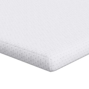 vidaXL matrastopper Wit 120 x 200 cm Jacquard Stof