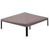vidaXL Paviljoenhoes 300 x 300 cm Taupe Polyester en staal