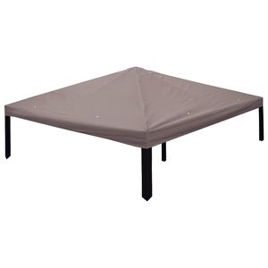vidaXL Paviljoenhoes 300 x 300 cm Taupe Polyester en staal