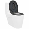 vidaXL Toiletzitting Antraciet 44,5 x 37,3 x 4,3 cm Duroplast