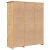 vidaXL Kledingkast BODO Honingbruin 146 x 53,5 x 173 cm Bewerkt hout
