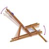 vidaXL Strandstroelen 2st inklapbaar stof en massief hout blauw en wit