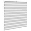 vidaXL Zebra rolgordijn 150x150 cm stofbreedte 145,9 cm lichtgrijs