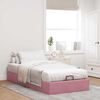 vidaXL Bedframe zonder matras 90x190 cm fluweel roze