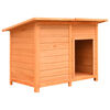 vidaXL Hondenhok 120x77x86 cm massief grenenhout en vuurhout