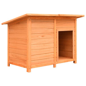 vidaXL Hondenhok 120x77x86 cm massief grenenhout en vuurhout