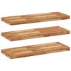 vidaXL Wandschappen 3 st zwevend olieafwerking 100x30x4 cm acaciahout