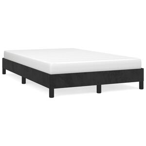 vidaXL Bedframe zonder matras 120x190 cm fluweel zwart