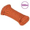 vidaXL Boottouw 4 mm 500 m polypropyleen oranje