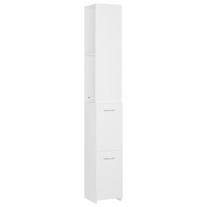 vidaXL Badkamerkast 25x26,5x170 cm bewerkt hout wit