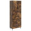 vidaXL Kastenset 2 st 66 x 34,5 x 90 cm Bewerkt hout Gerookt eiken