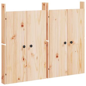 vidaXL Kastdeurtjes voor buitenkeuken MEPPEL 2 st 50x9x82 cm grenenhout