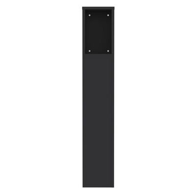 vidaXL Hoofdbordkast 100x18,5x104,5 cm zwart