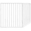 vidaXL Hondenhek opvouwbaar 2 panelen wit 160 cm populierenhout