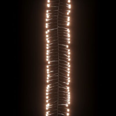 vidaXL Lichtslinger cluster met 2000 LED's warmwit 17 m PVC