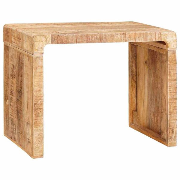 vidaXL Bijzettafel Bruin 60 x 35 x 46 cm Massief Mango Hout