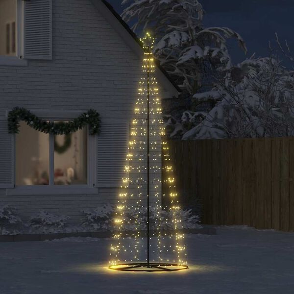 vidaXL LED-kerstboom 550 LEDs warm wit 300 cm