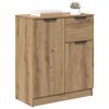 vidaXL Dressoir met lade Artisan Eiken 60 x 30 x 70 cm Bewerkt hout