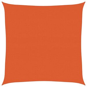 vidaXL Zonnezeil 160 g/m&sup2; vierkant 4x4 m HDPE oranje