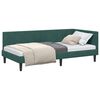 vidaXL Hoekbedframe met hoofdeinde Donkergroen 100 cm x 200 cm Fluweel