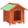 vidaXL Hondenhok 65x65x61,5 cm massief grenenhout bruin