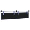 vidaXL Hangend Hoofdeinde Jeans Blauw 210 x 55 x 7 cm Stof