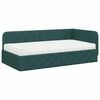 vidaXL Hoekbedframe Donkergroen 100 x 200 cm Stof
