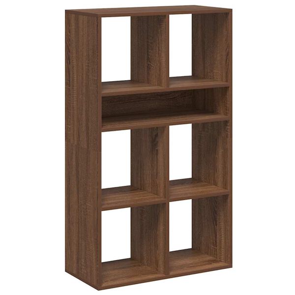 vidaXL Boekenkast 66x31x112 cm bewerkt hout bruin eikenkleur