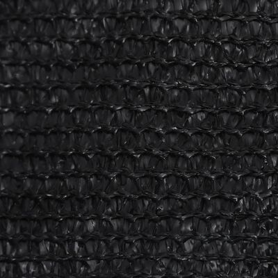 vidaXL Zonnezeil 160 g/m² 3,6x3,6x3,6 m HDPE zwart